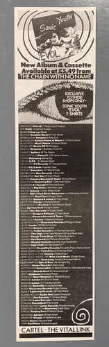 Sonic youth vintage 1986 - sonic,