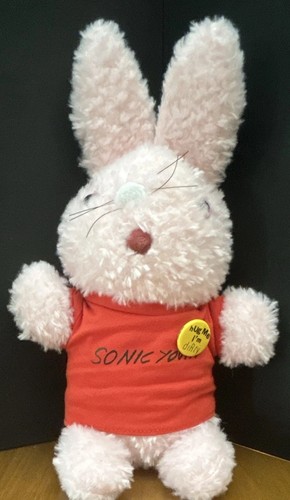 Peluche coniglio rosa sonic - peluche,