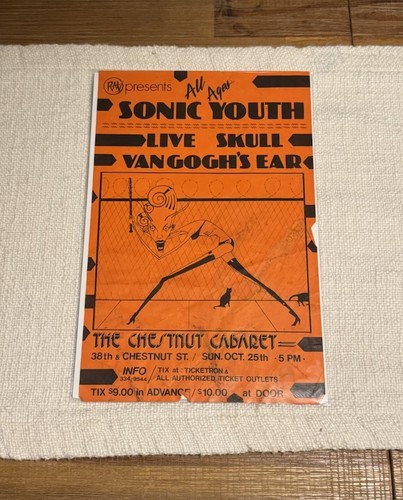 Volantino sonic youth live - sonic,